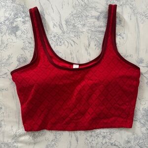 Lululemon Textured Mesh Tennis Tank Top